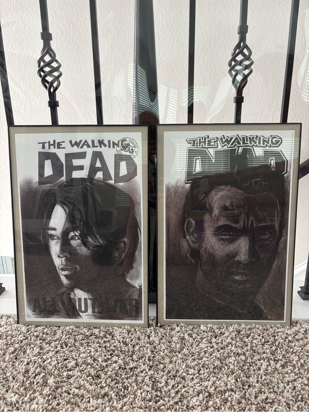 The Walking Dead Framed Art Prints - set of 2